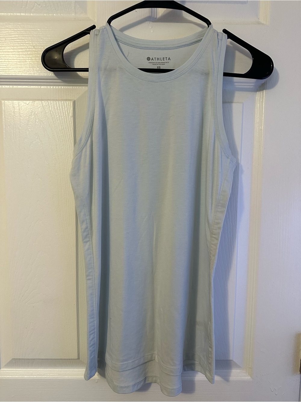 Athleta Pale Blue Scoop Neck Performance Tank